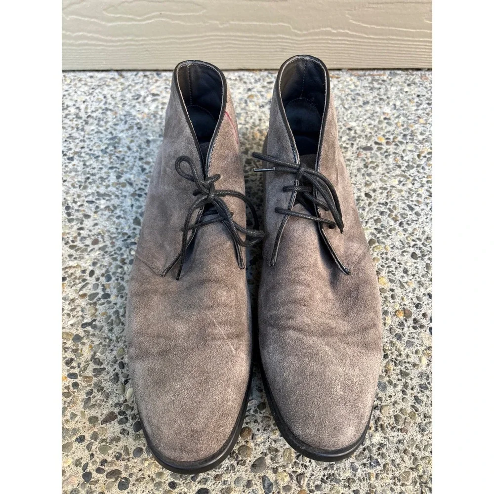 To Boot New York Men's Grey Suede Chukka Boots Made in Italy Size 12 M